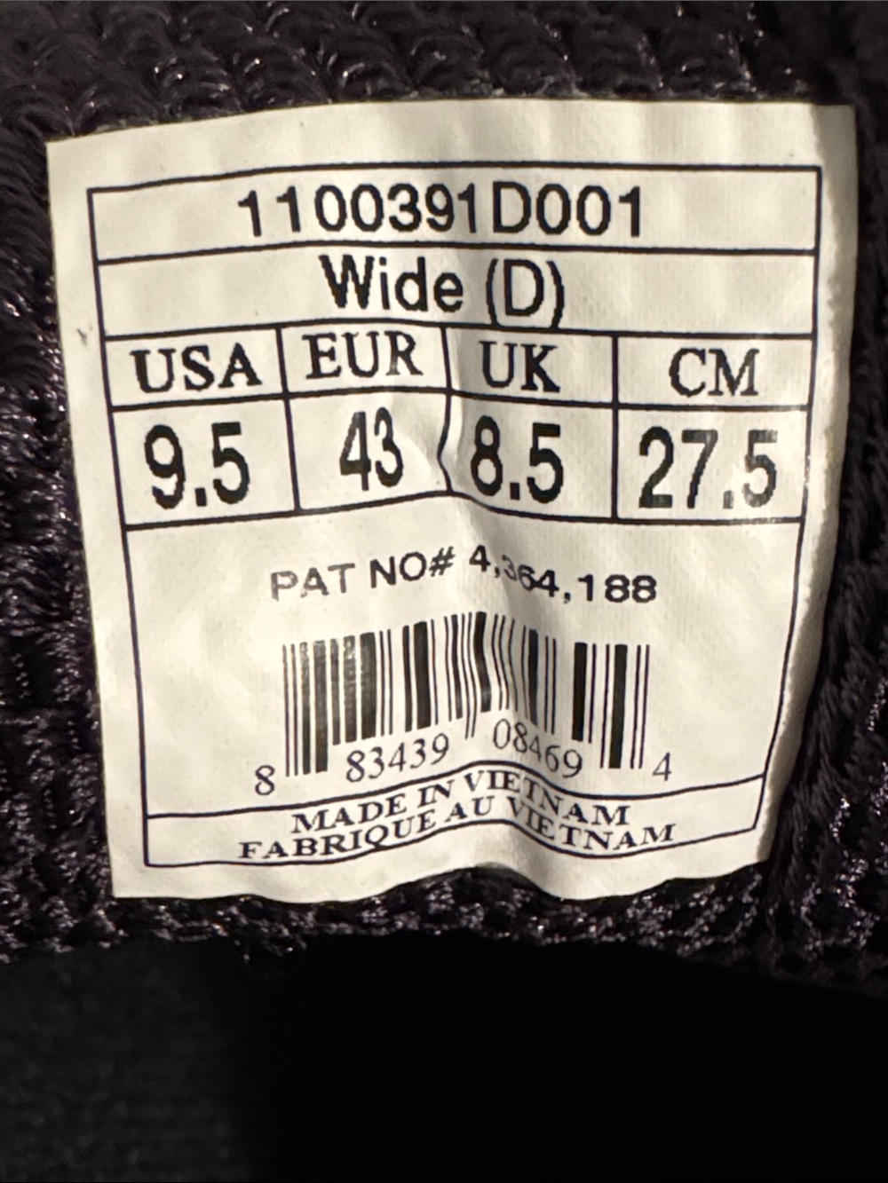 Brooks Men's Addiction Black Leather Walker Athletic Shoe 9.5 Wide D - Picture 5 of 12